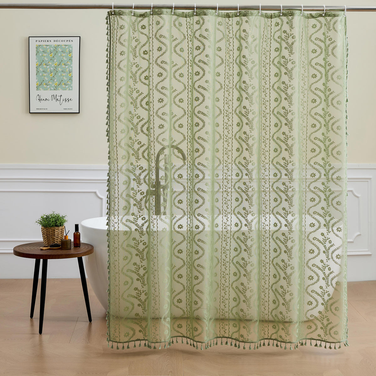 Boho Lace Shower Curtains