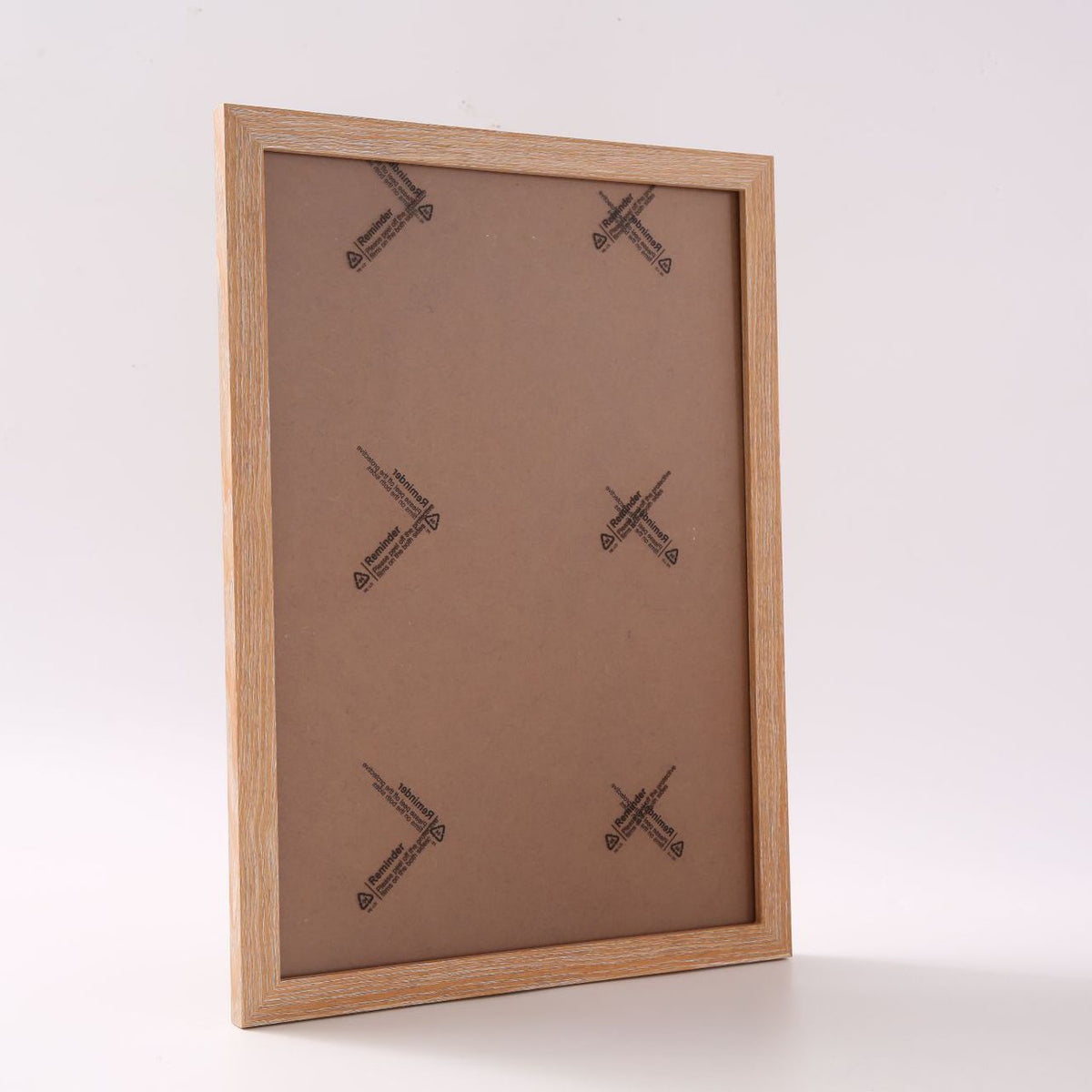 WAZZIO Natural Wood Picture Frame Set, Rustic Light Oak Photo Frames with Acrylic for Wall Mount or Tabletop Display
