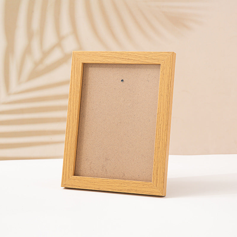 WAZZIO Natural Wood Picture Frame Set, Rustic Light Oak Photo Frames with Acrylic for Wall Mount or Tabletop Display