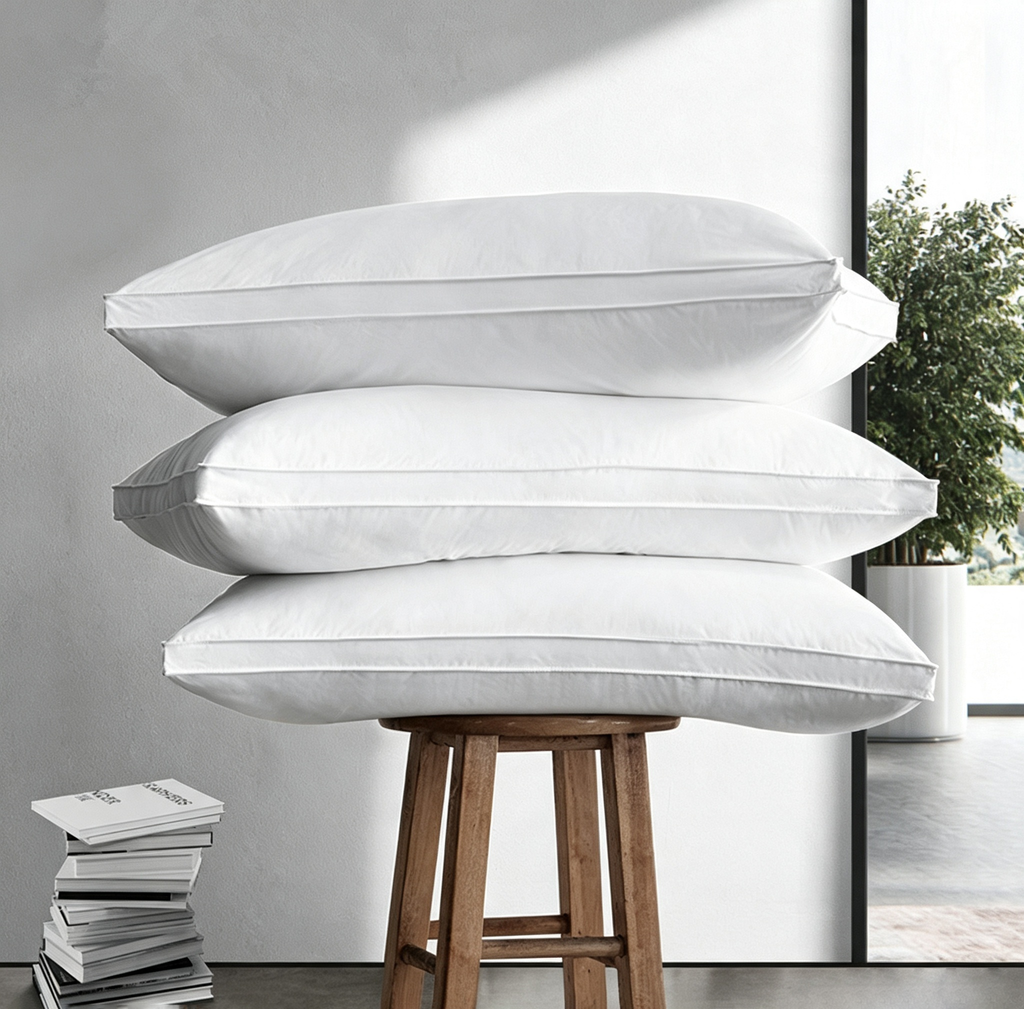 WAZZIO Bed Pillows Soft Down Alternative Pillow for Sleeping 2PCS